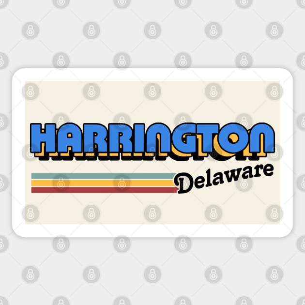 Harrington, Delaware / / Retro Style Design Sticker by DankFutura